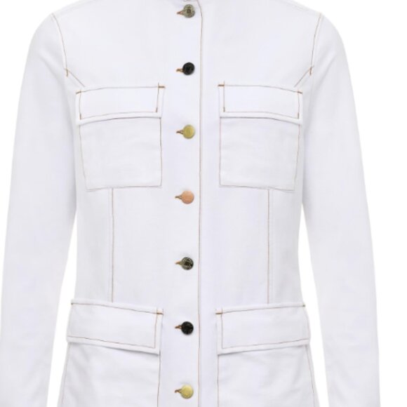 Anatomie NWT Luvan Performance Denim Utility Jacket White - Picture 2 of 6